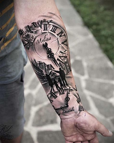 25+ Beste Uhr Tattoo.